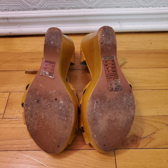 Mustard boho wedges - Picture 5 of 5